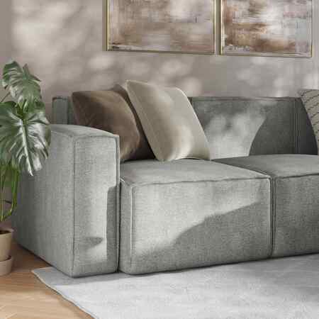 Flash Furniture Bridgetown Luxury Modular 4 Piece Sectional Sofa, Gray IS-IT2231-4PCSEC-GRY-GG